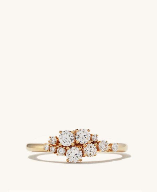 Diamonds Cluster Ring